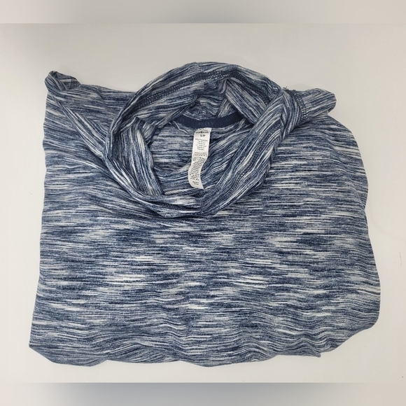 RBX Cowl Neck Blue Pattern Pullover - Picture 9 of 11